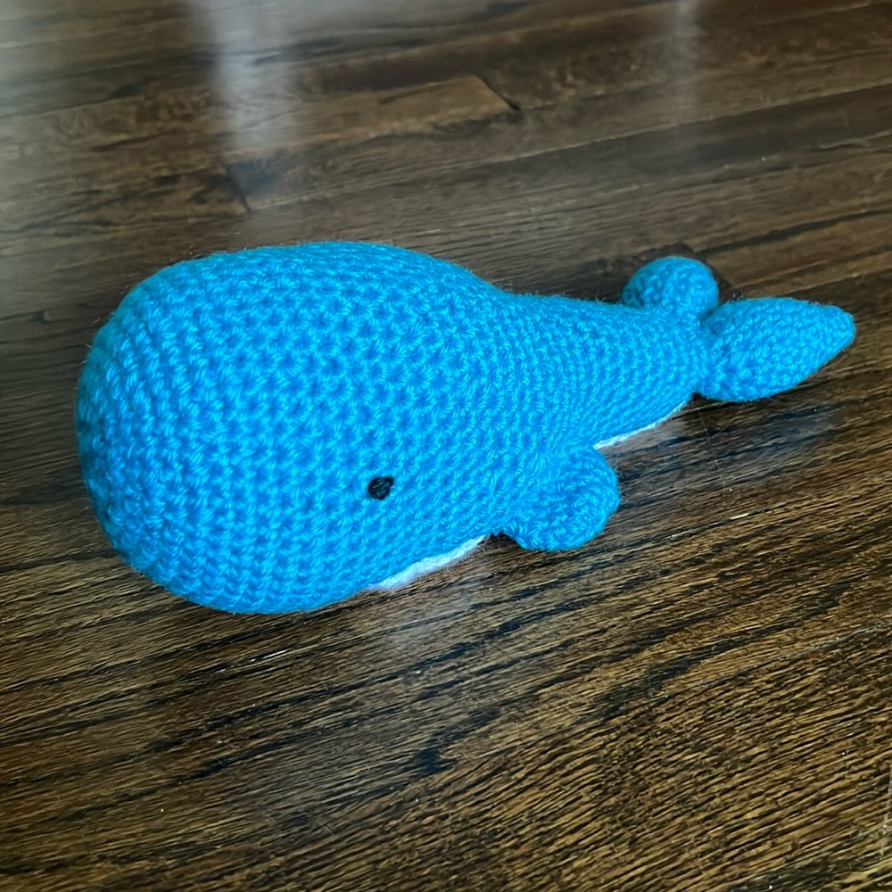 Handmade Crochet Whale Stuffed Animal